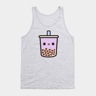 Cute Love Heart Bubble Tea Tank Top